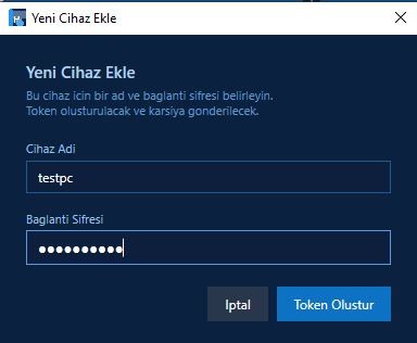 Adım 1 - Yeni Cihaz Ekle